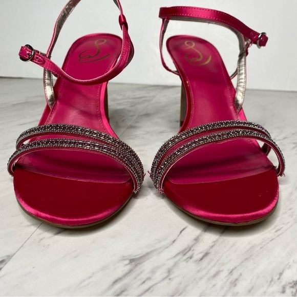 Sam Edelman Daisie Fuchsia Stiletto Heeled Sandal Pump 9 1/2 - Picture 11 of 15